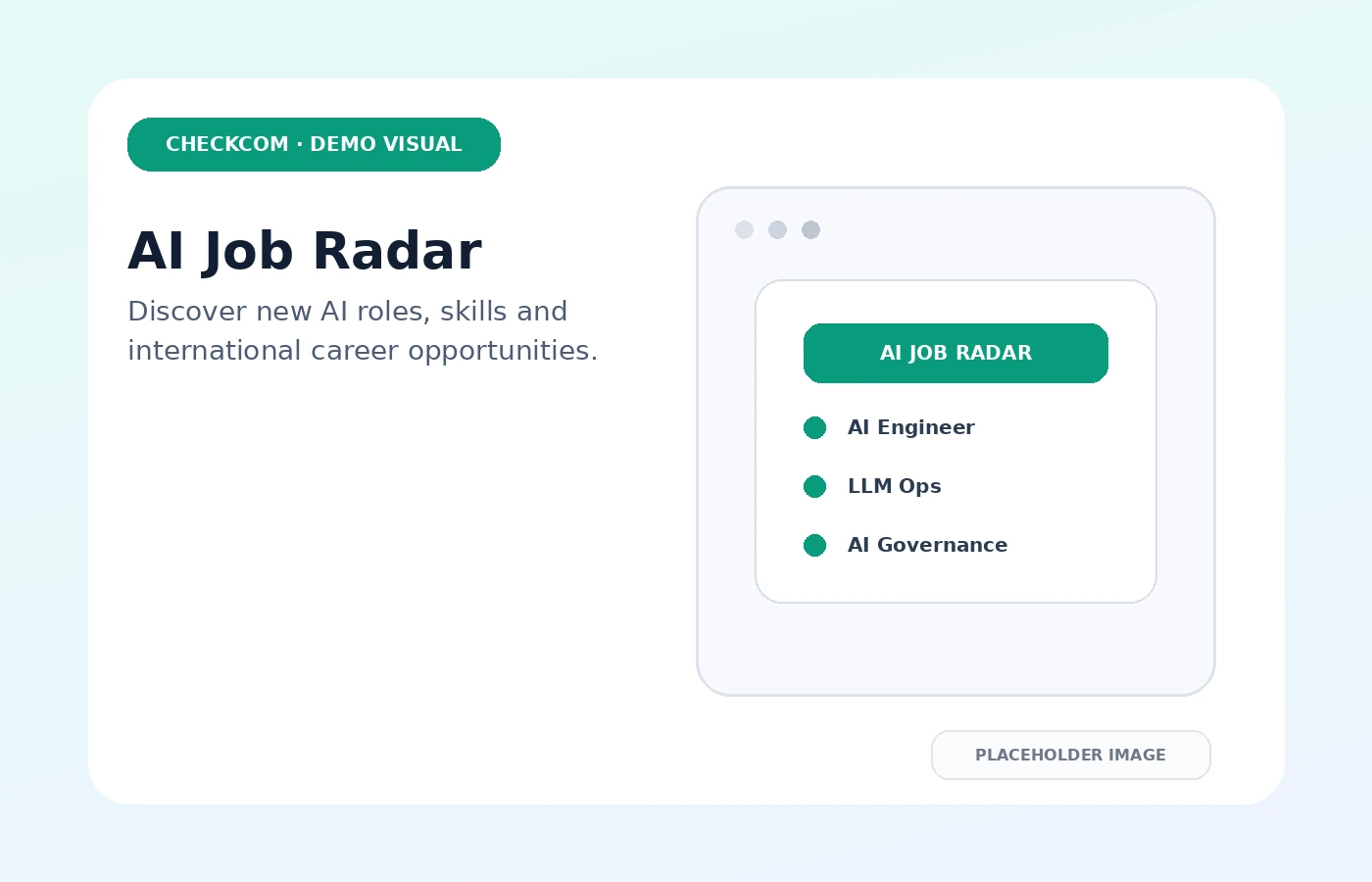 Placeholder visual for the AI Job Radar