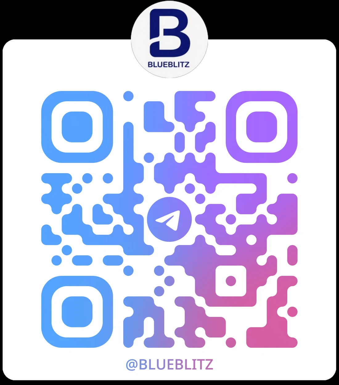QR-Code zum Telegram KI-Newsticker BlueBlitz